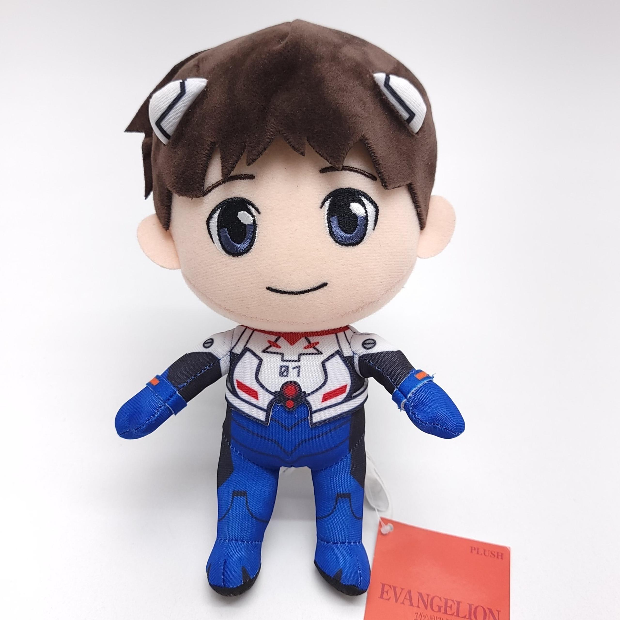 Evangelion Shinji Ikari Plug Suit 8" Plush Anime Evangelion The New Movie