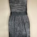 NWT Tadashi Shoji Strapless Layered Ruched Tulle Shift Dress Waist Tie Size 8