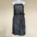 NWT Tadashi Shoji Strapless Layered Ruched Tulle Shift Dress Waist Tie Size 8