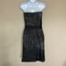 NWT Tadashi Shoji Strapless Layered Ruched Tulle Shift Dress Waist Tie Size 8