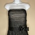 NWT Tadashi Shoji Strapless Layered Ruched Tulle Shift Dress Waist Tie Size 8