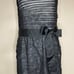 NWT Tadashi Shoji Strapless Layered Ruched Tulle Shift Dress Waist Tie Size 8
