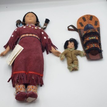 Crow Mother with Papoose Doll