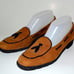 SALVATORE FERRAGAMO Belgian Loafer Suede Leather 7 ITALY Shoes w/ tassle