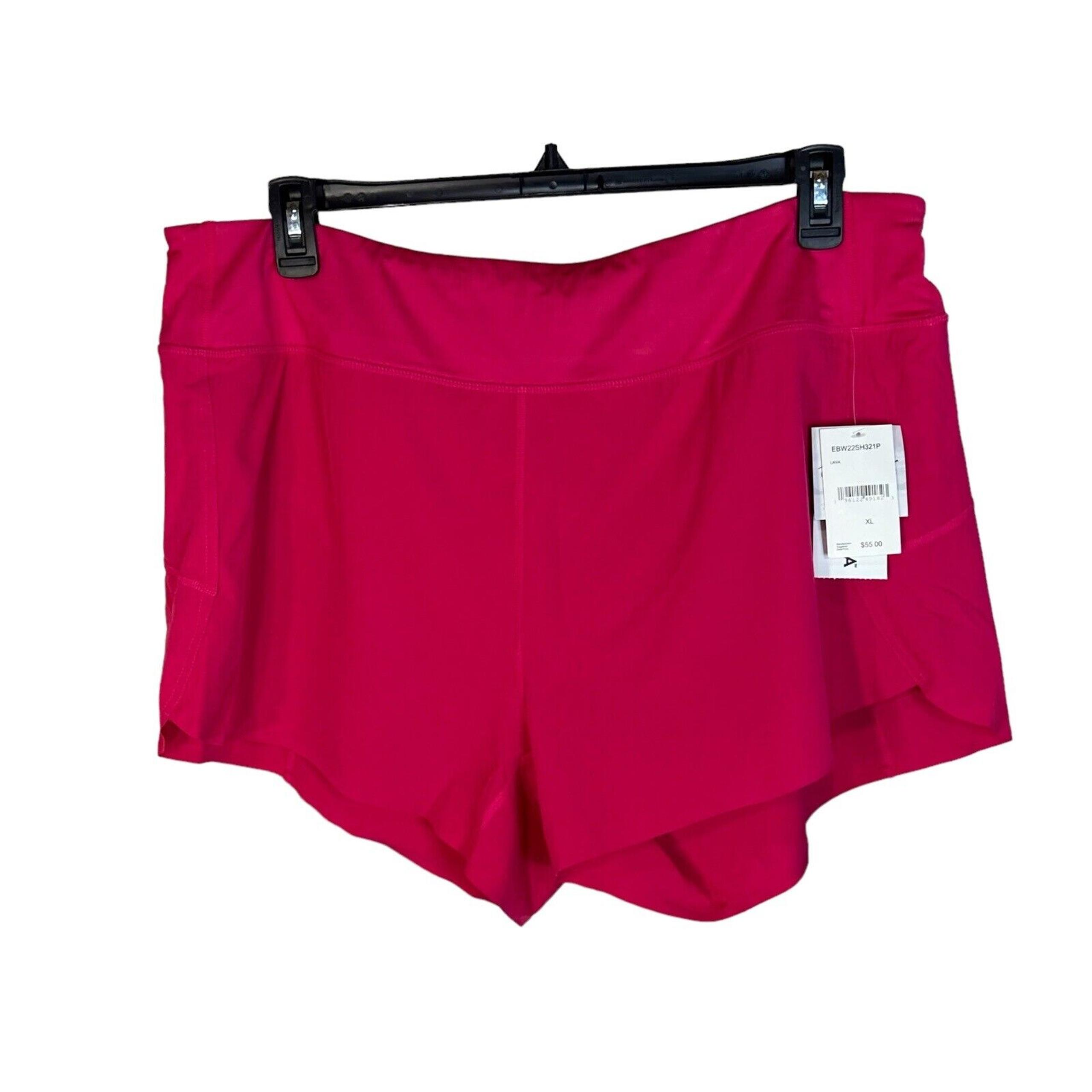 Eddie Bauer X-Large Athletic Shorts Attached Liner Moisture Wicking Stretch Pink