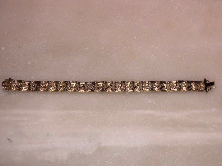 Sterling Silver w/ Gold Overlay Bracelet