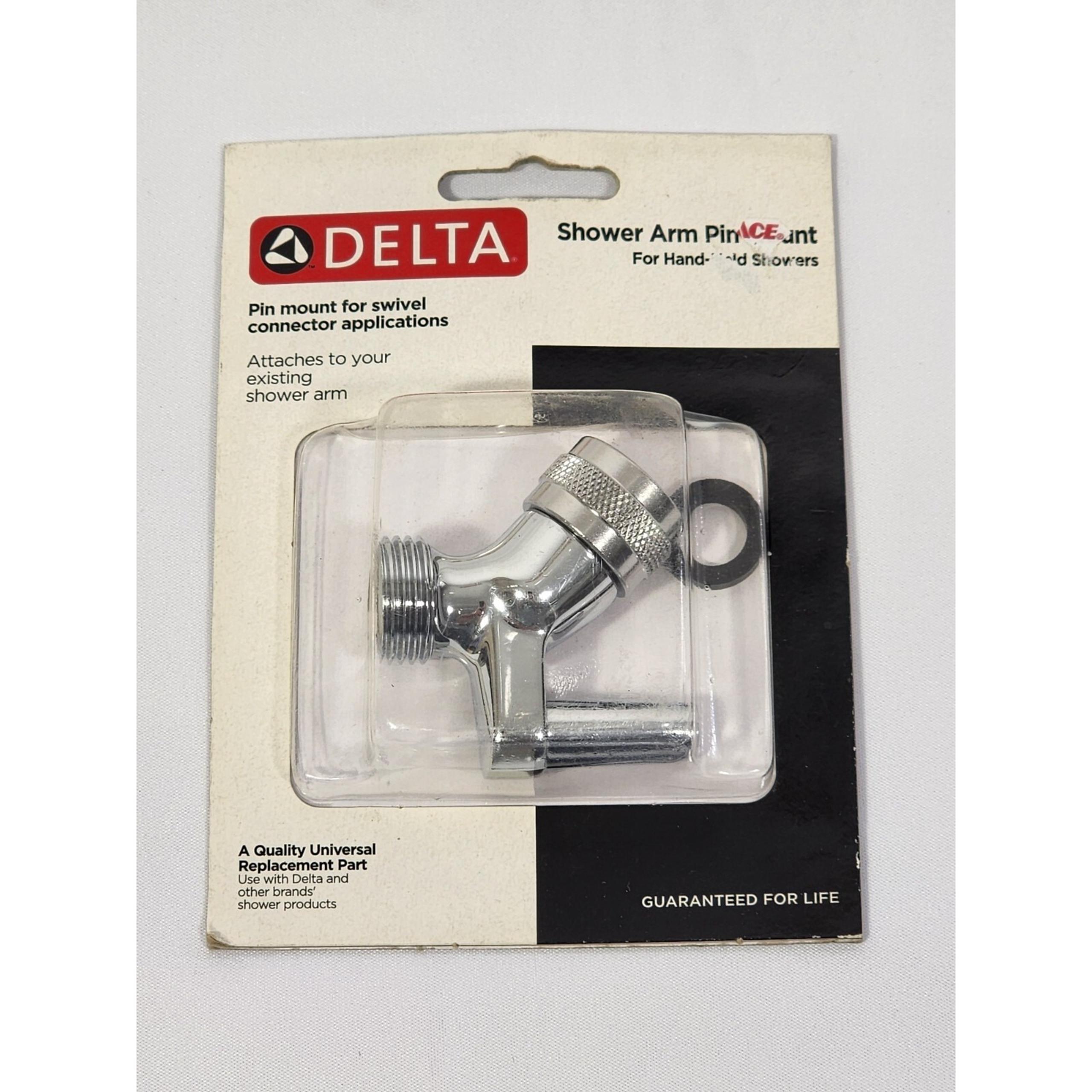 DELTA Chrome Shower Arm Pin Mount No. 75015 for Hand-held Showers NEW