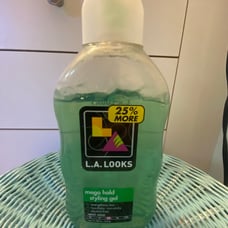 Rare LA L.A. Looks mega hold styling gel level 8 green See pics Cap chipped 20oz