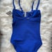 144 Sea Level Women's Spinnaker Royal Blue U-Bar Bandeau One-Piece Swimsuit 4