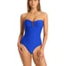 144 Sea Level Women's Spinnaker Royal Blue U-Bar Bandeau One-Piece Swimsuit 4