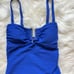 144 Sea Level Women's Spinnaker Royal Blue U-Bar Bandeau One-Piece Swimsuit 4