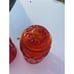 LE Smith Cannister Set Amberina Red Orange Glass Lot 3 Vintage Moon and Stars