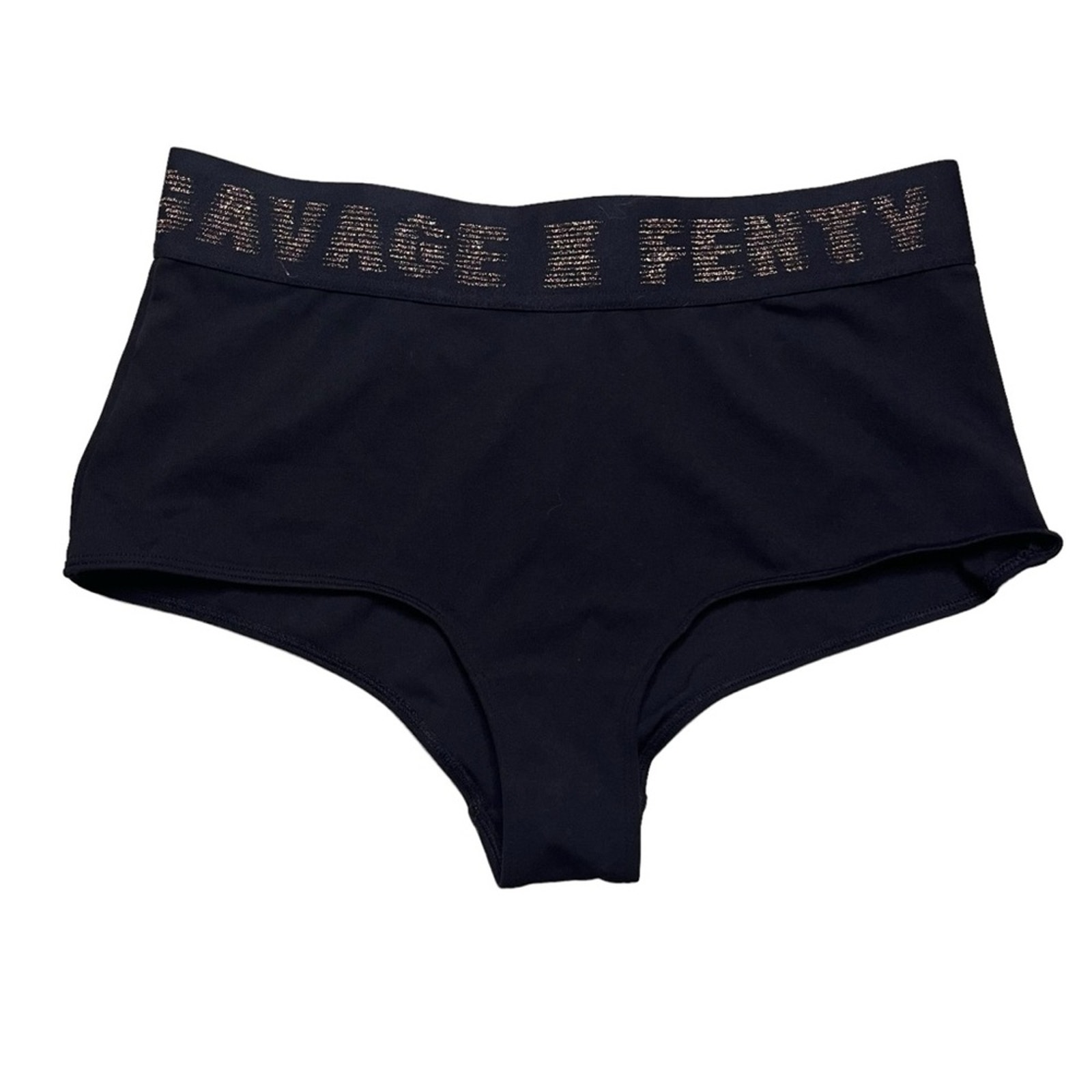 Savage X Fenty Forever Savage Booty Short Black Caviar Size Small