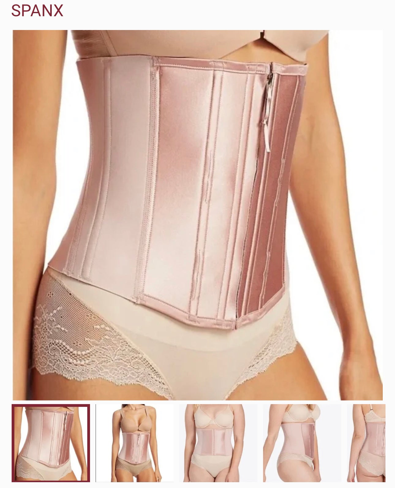 Spanx Under Sculpture™ Waist Cincher Large Cameo Blush