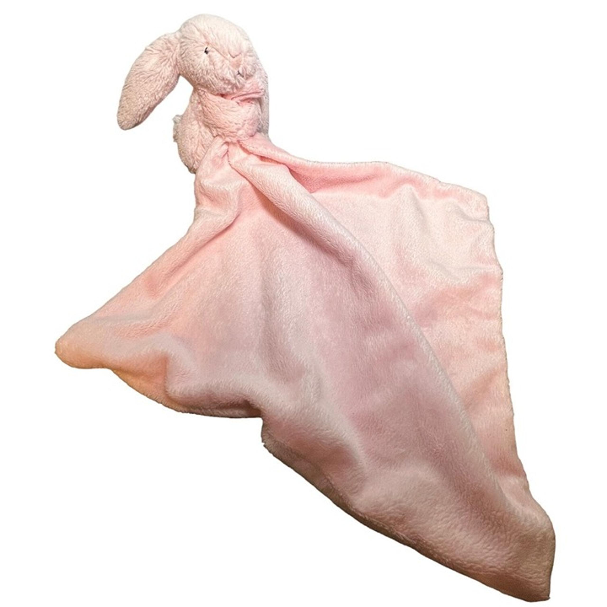 Jellycat Little Bunny Rabbit Lovey Plush Security Blanket Pastel Pink Clean Soft