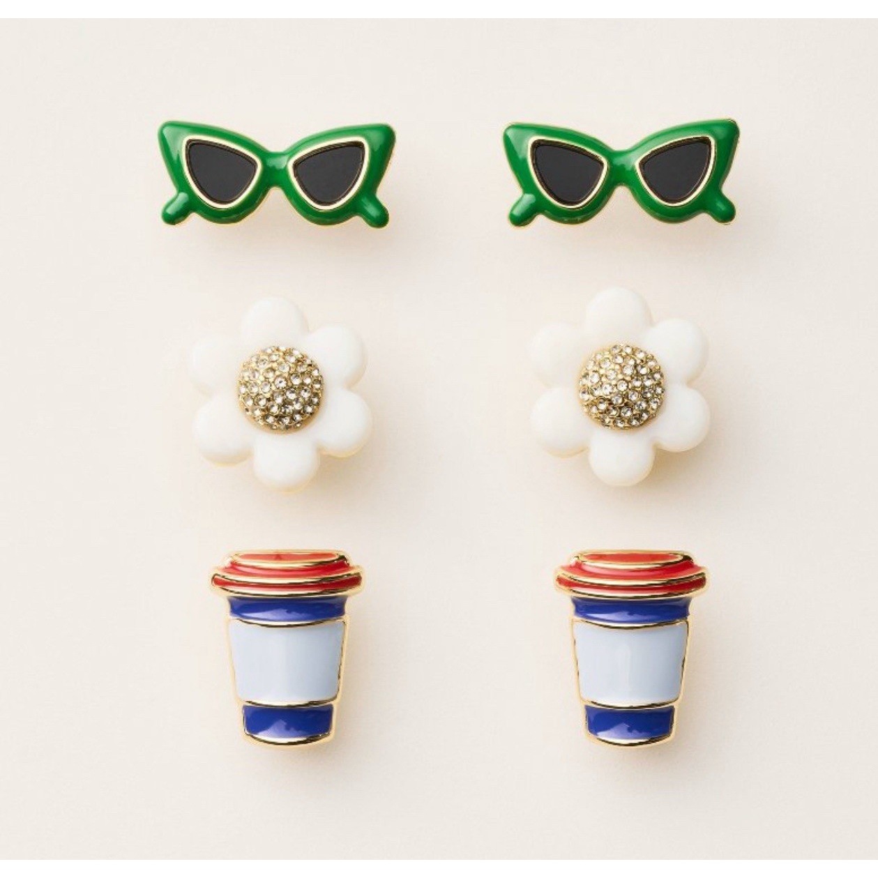 ◆Targetコラボ◆【Kate Spade】★ピアス★ Mixed Earrings 3pk Mixed Novelty Stud Earrings 3pk - kate spade new york x