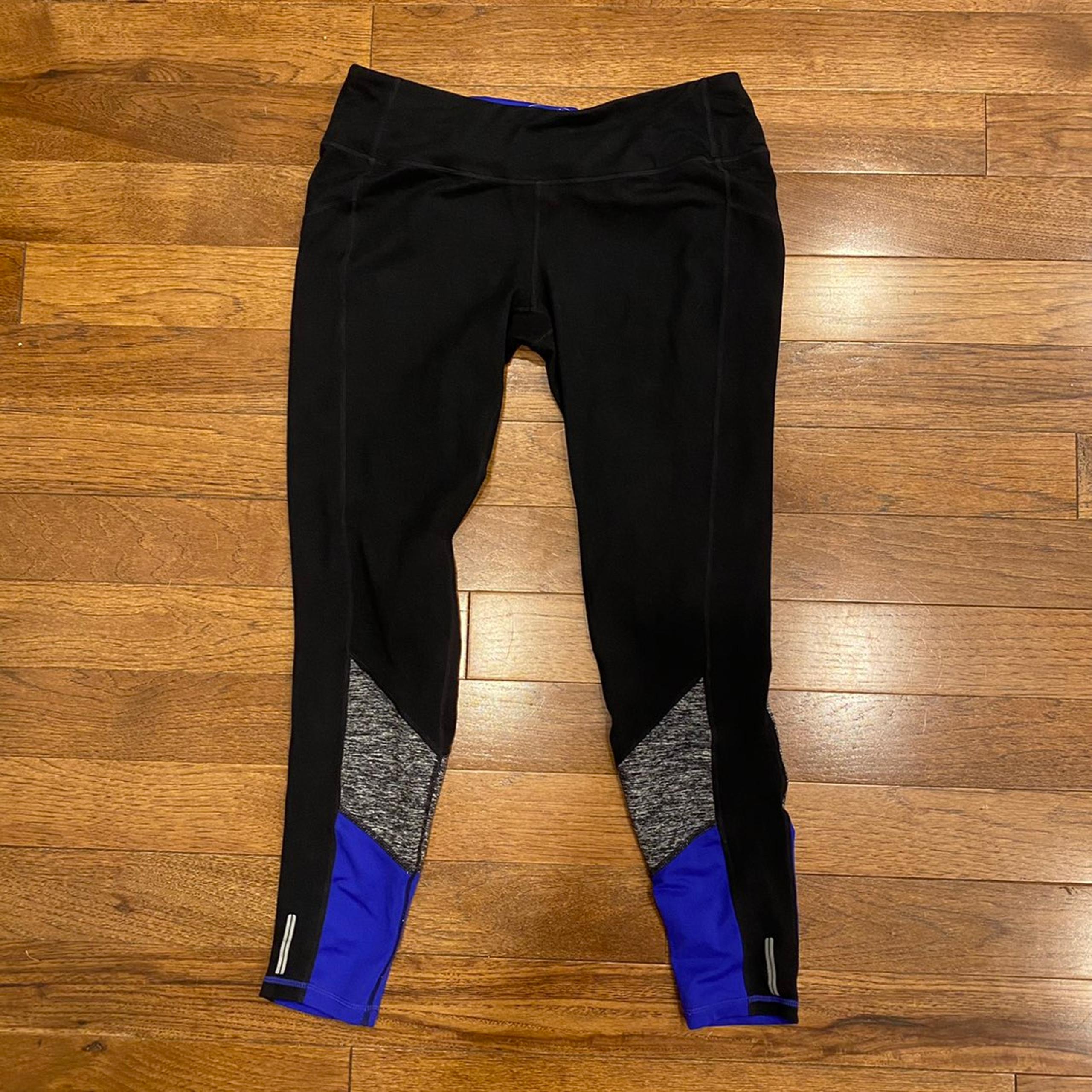 TANGERINE BLACK BLUE ACTIVE LEGGINGS