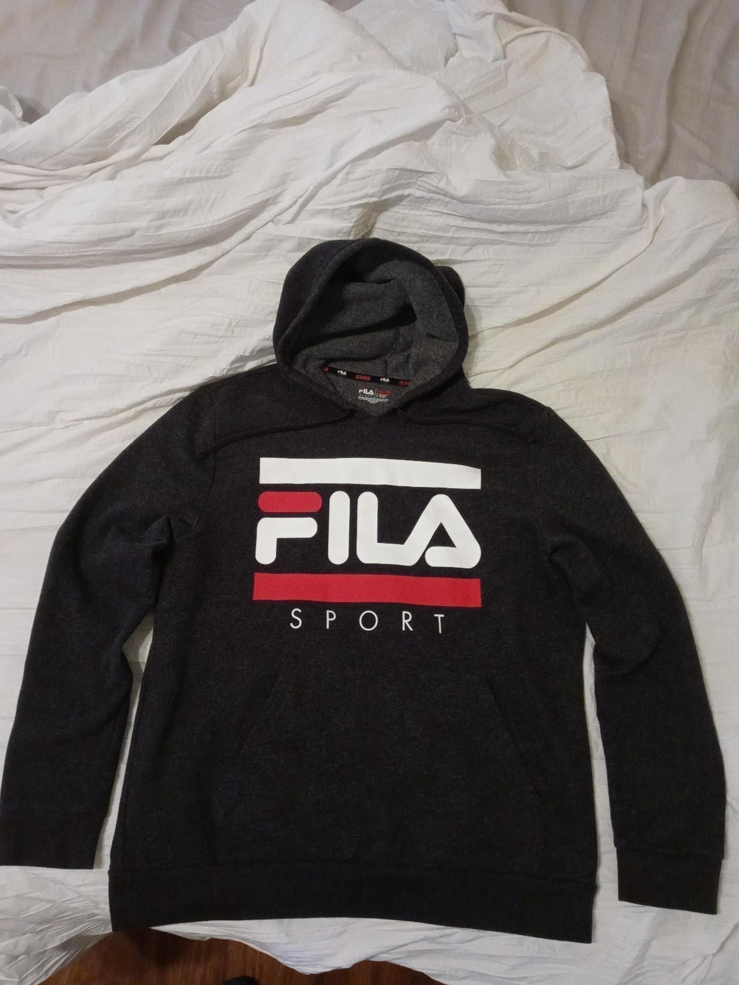 FILA Sport Hoodie Sweatshirt Live In Motion Size L (10-12)