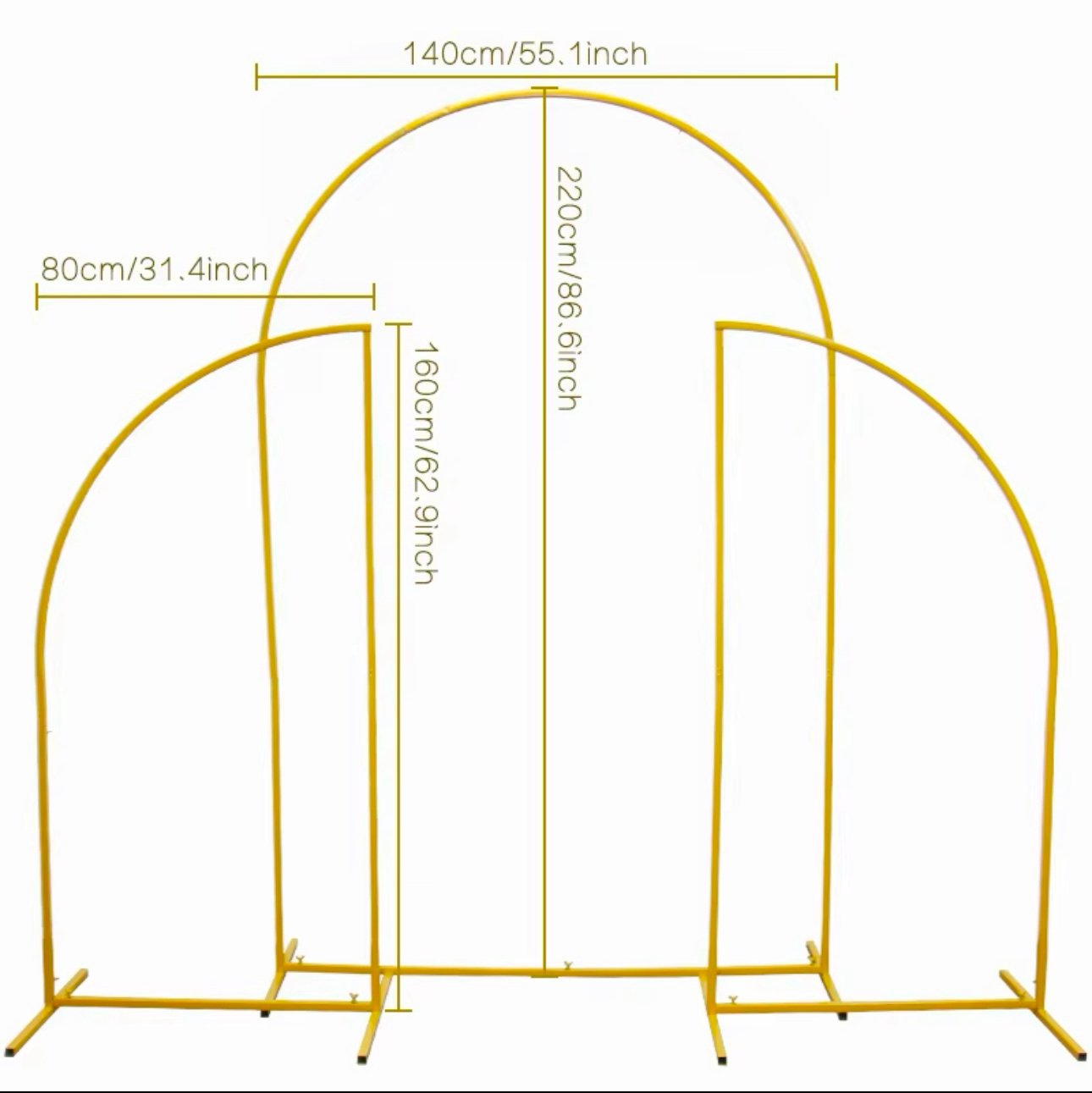 Arch Set of 3 Wedding Background Decorative Flower Stand Birthday Party