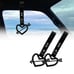 NEW 2PCS ARROW LOVE HEART BLACK JDM TSURIKAWA RING BLACK Handle Strap Drift