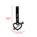 NEW 2PCS ARROW LOVE HEART BLACK JDM TSURIKAWA RING BLACK Handle Strap Drift