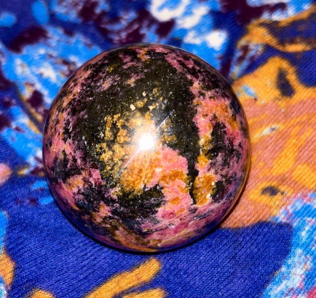 Absolutely Beautiful Rhodonite Sphere