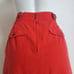 Vintage 80's Inex Red Midi Skirt