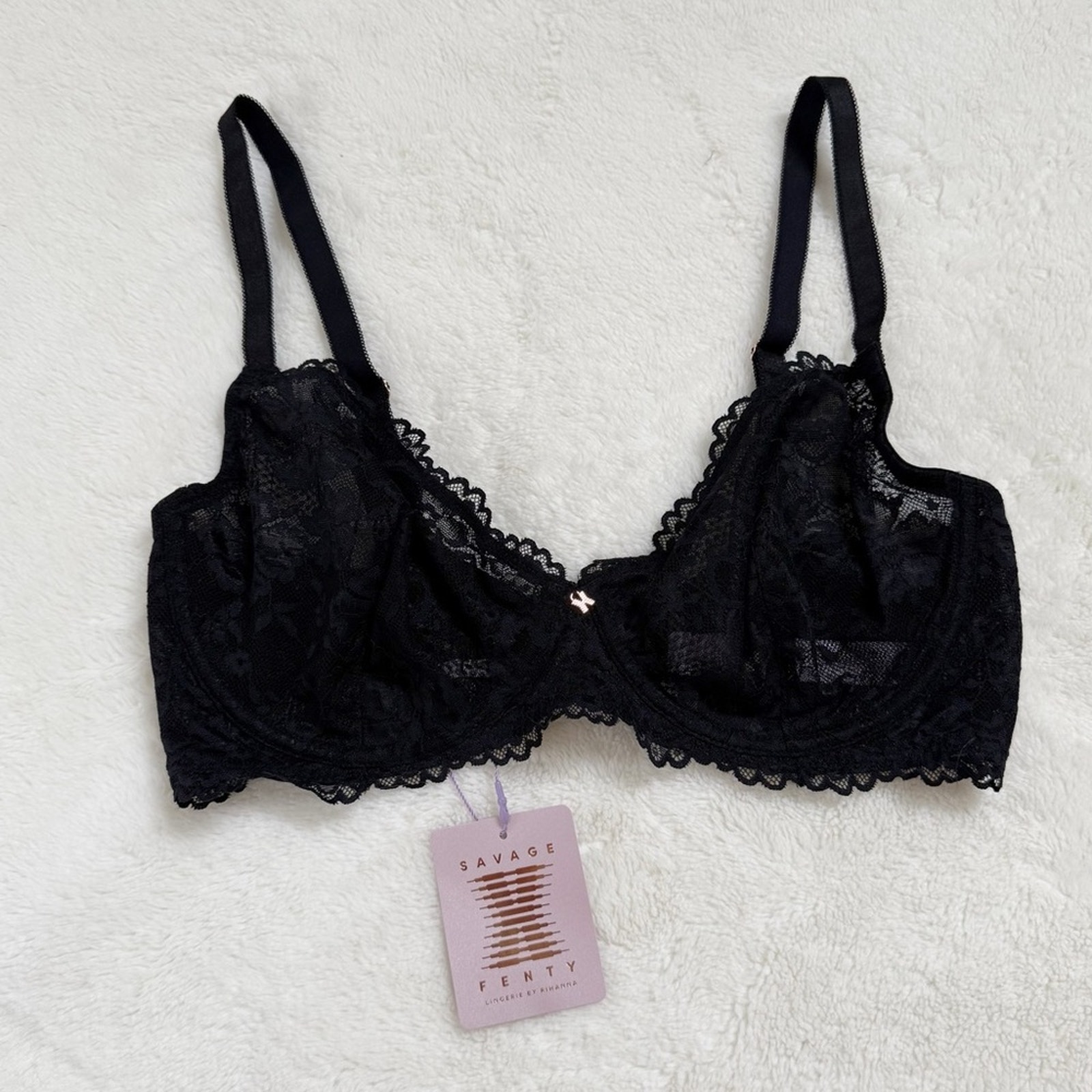Savage X Fenty Floral Lace Unlined Bra 36DD