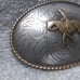 Irvine & Jachens Comstock Silver Engraved Working Cowboy Riding Horse Buckle VTG