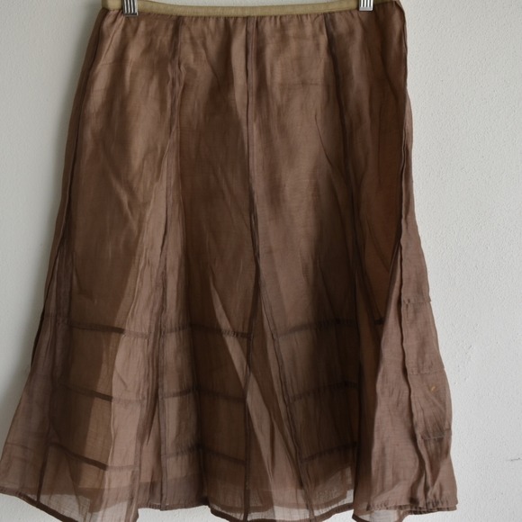 Zoe taupe color full skirt