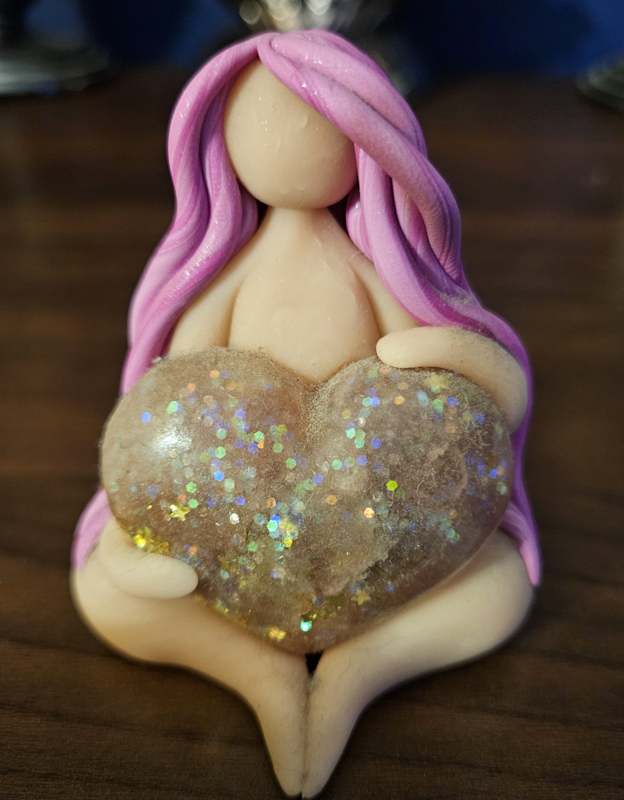 Goddess with pink heart