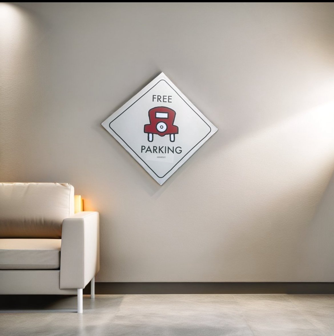Monopol Free Parking Canvas Painting