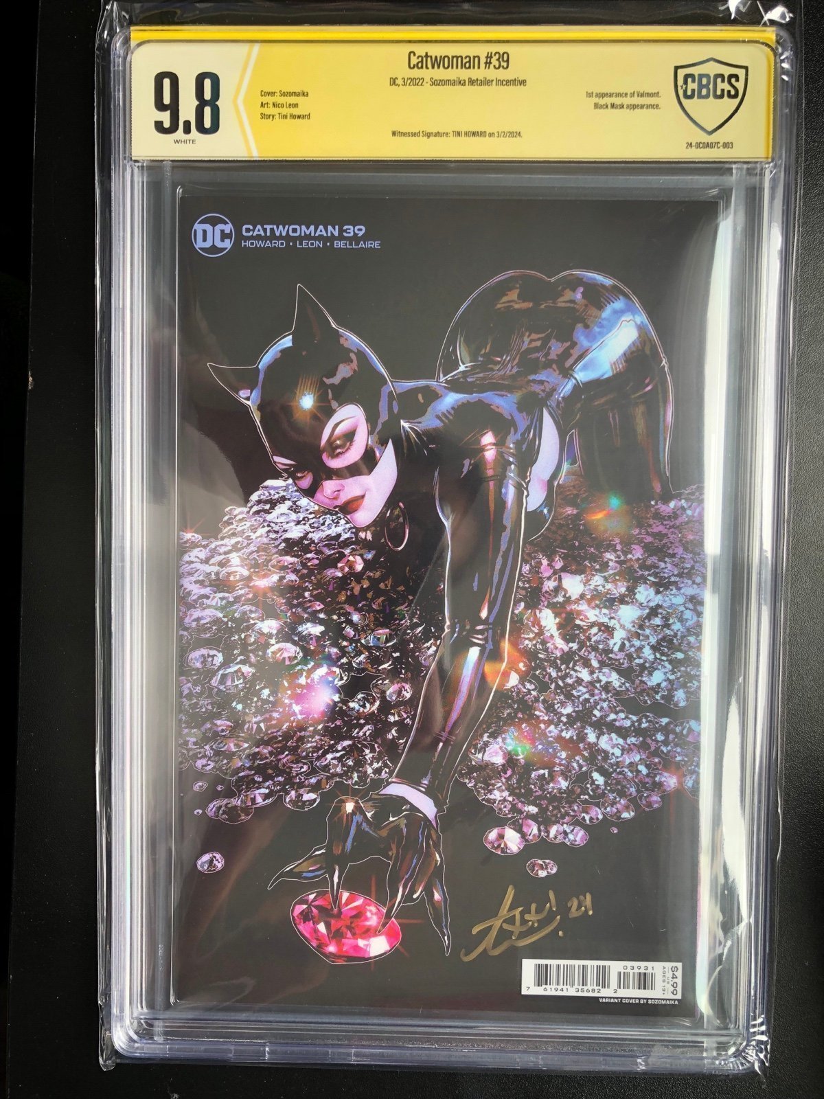 Catwoman 39 CBCS 9.8 signed by writer Tini Howard