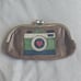 VINTAGE Fossil Key leather wallet/coin purse - multicolored camera design
