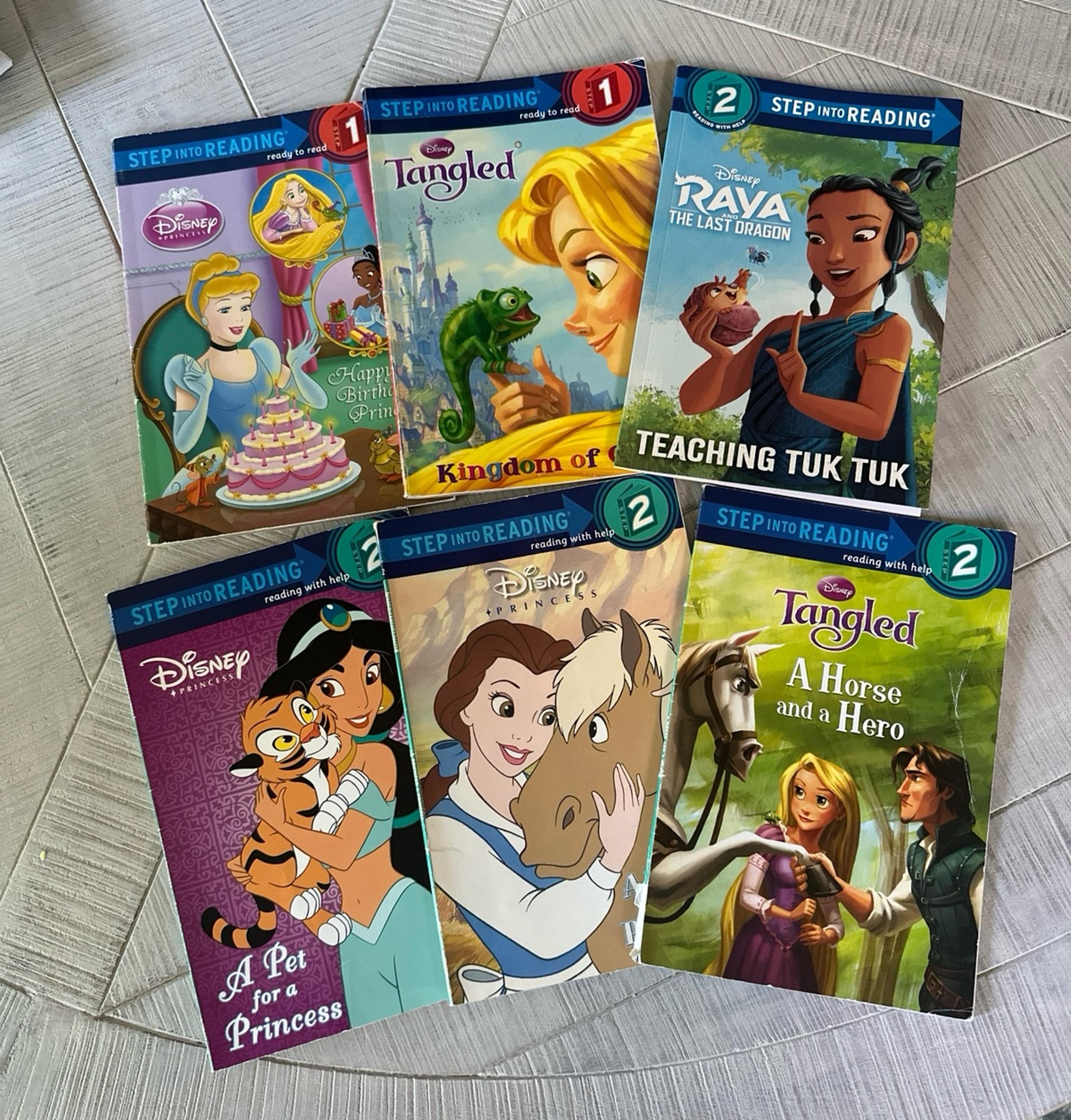 Disney Princesses Step into Reading books Lot