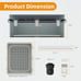 Outdoor Cable Junction Box Enclosure 19.7x15.7x7.9 Waterproof Electrical Box
