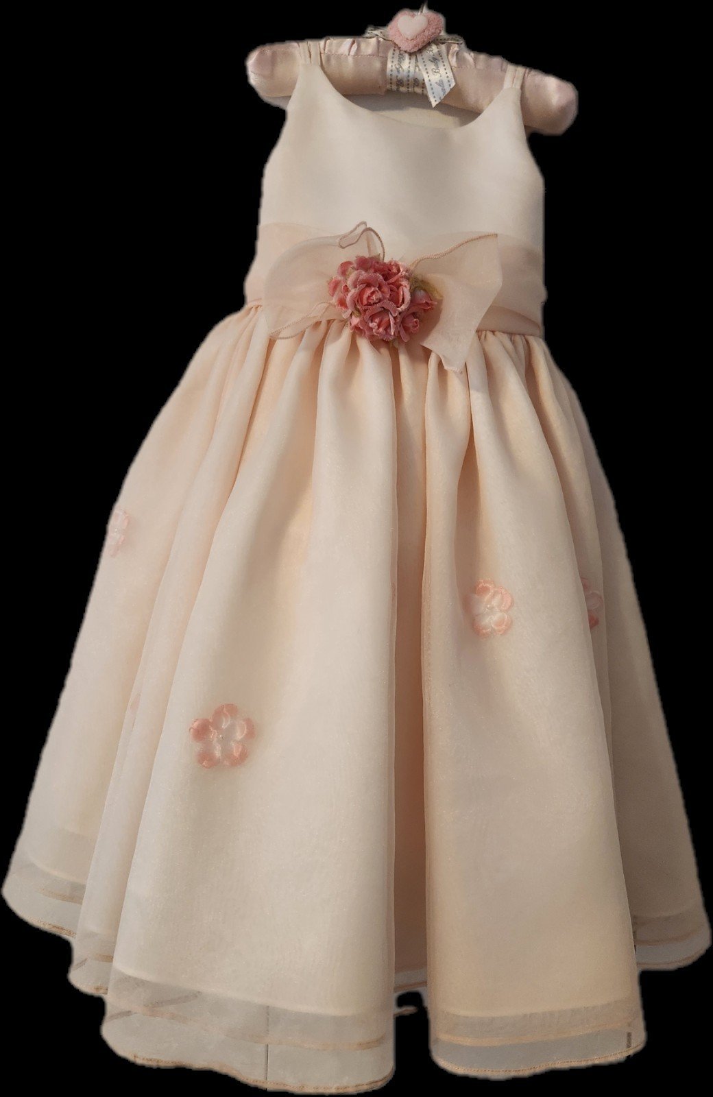 The Glam Girls Peach Girls Flower Girl Dress Size 2 V487