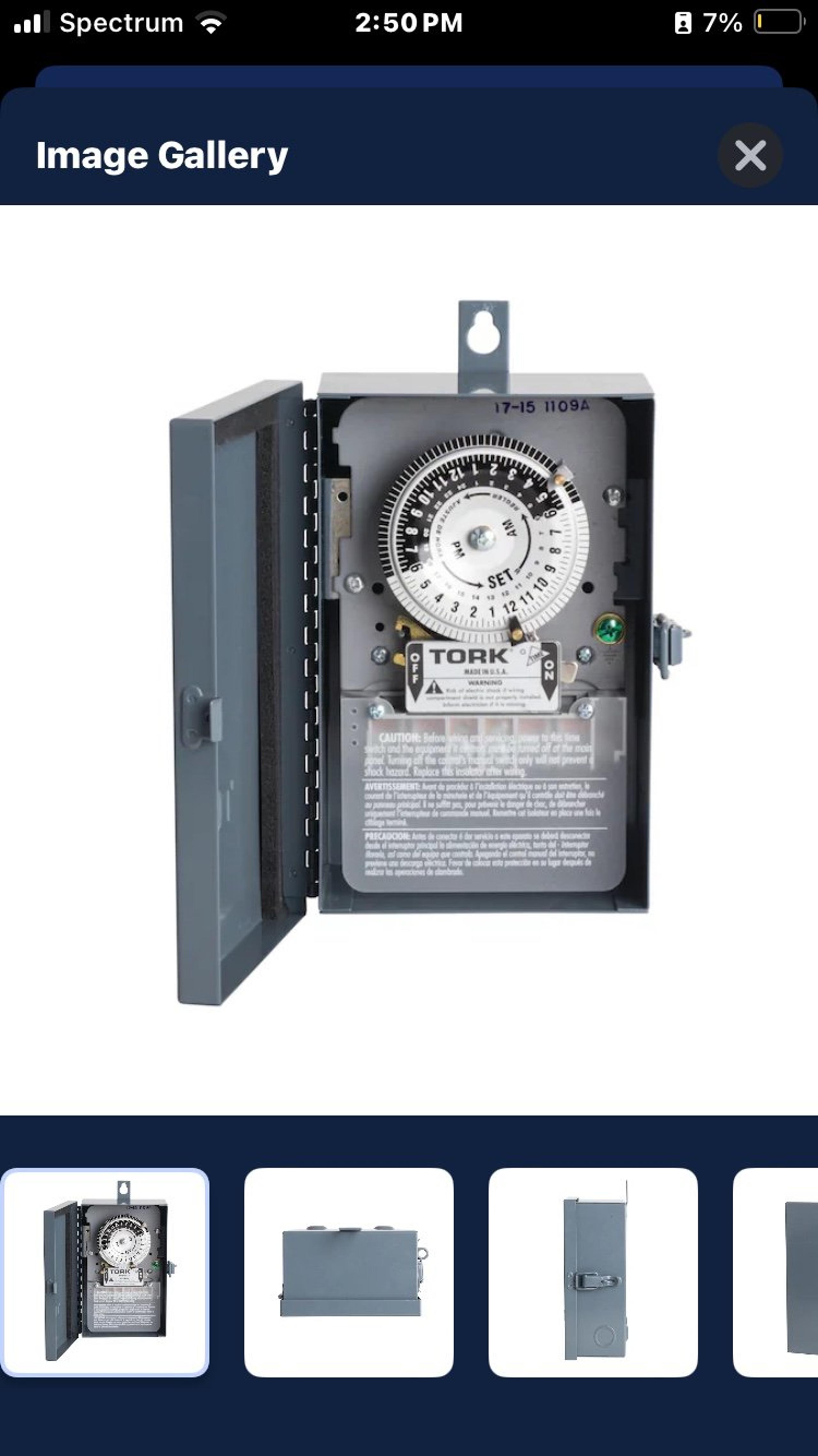NEW TORK 40 - Amps 120/277-volt Indoor Programmable Digital Lighting Timer