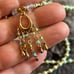 Handcrafted repurpose elegant mint green pearl vintage beaded necklace