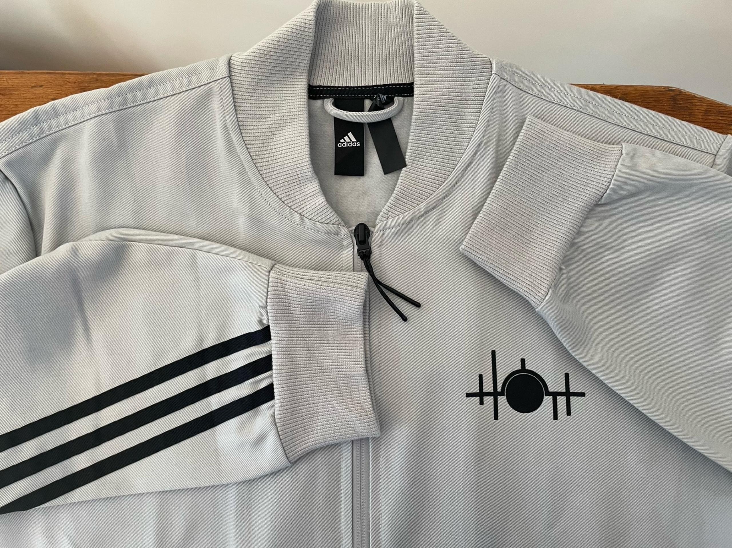 Adidas X James Bond 007 Safin Top Full Zip Bomber Jacket Men’s Coat Grey Sz L