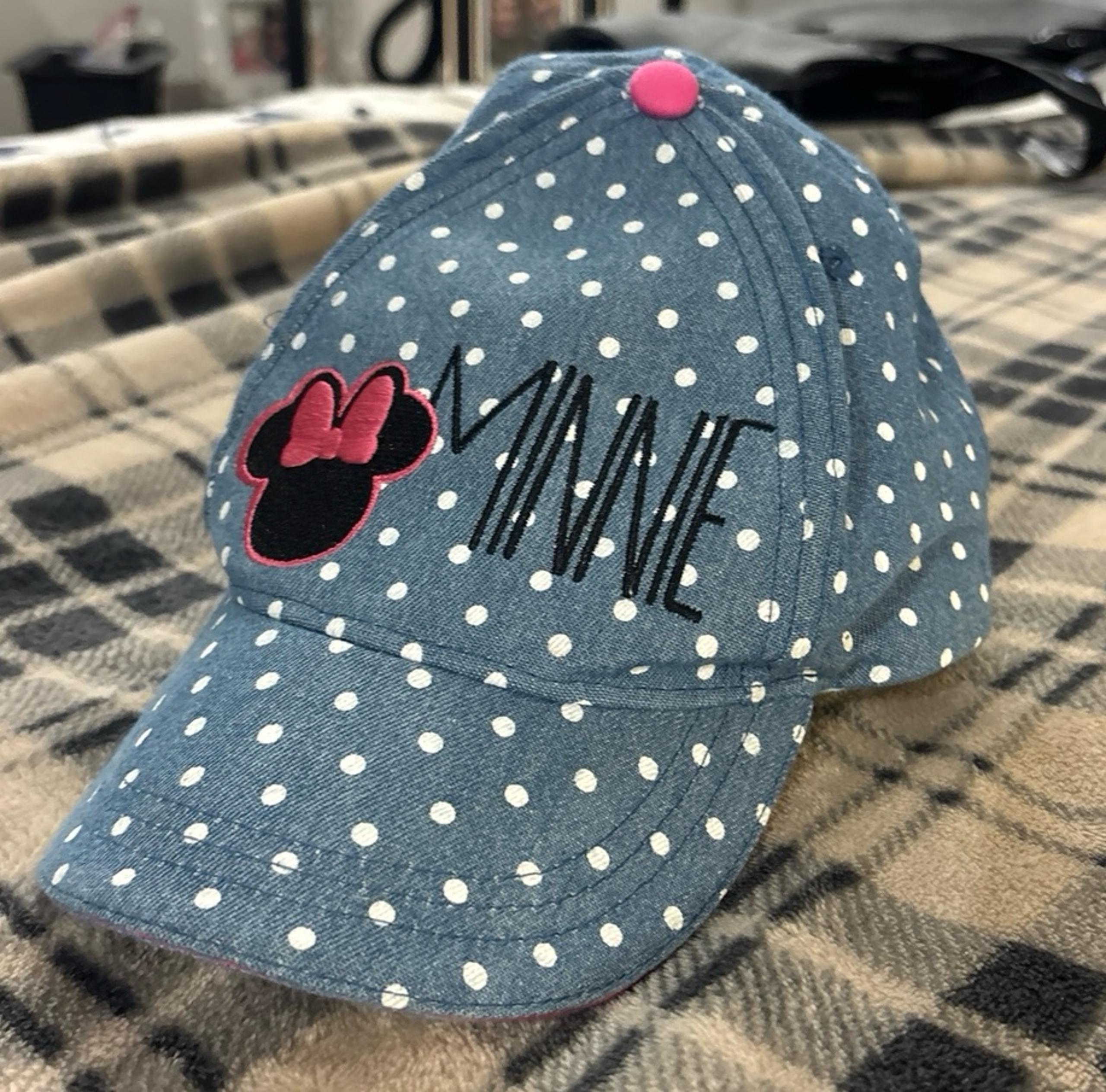 Girls Minnie Mouse baseball hat