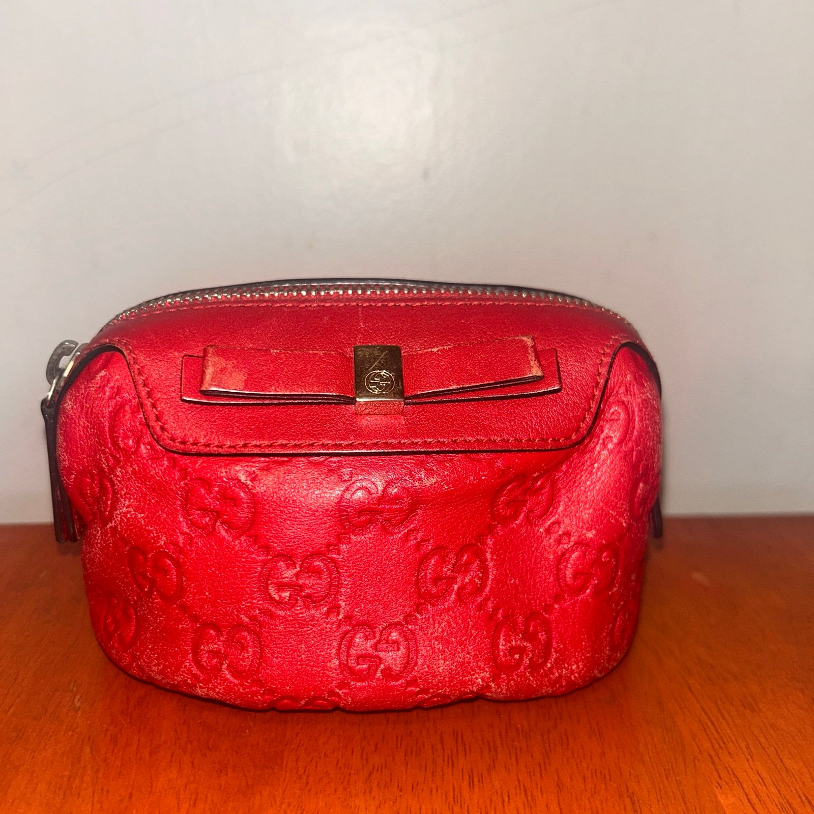 Gucci Red Coametic Bag