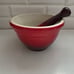 Le Creuset Stoneware Mortar and Pestle 20 ounce Red Ombré