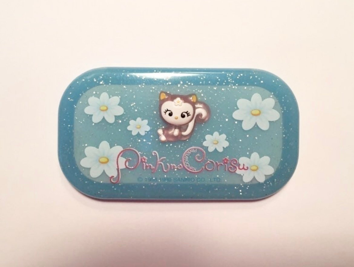 Rare Sanrio Pink No Corisu Compact Mirror and Comb