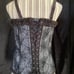 Halloween Spiderweb Black Lace Tripp Corset