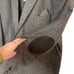 JOSEPH ABBOUD Sport Coat XXL Two Buttons Gray Elbow Patch Jacket Formal Office