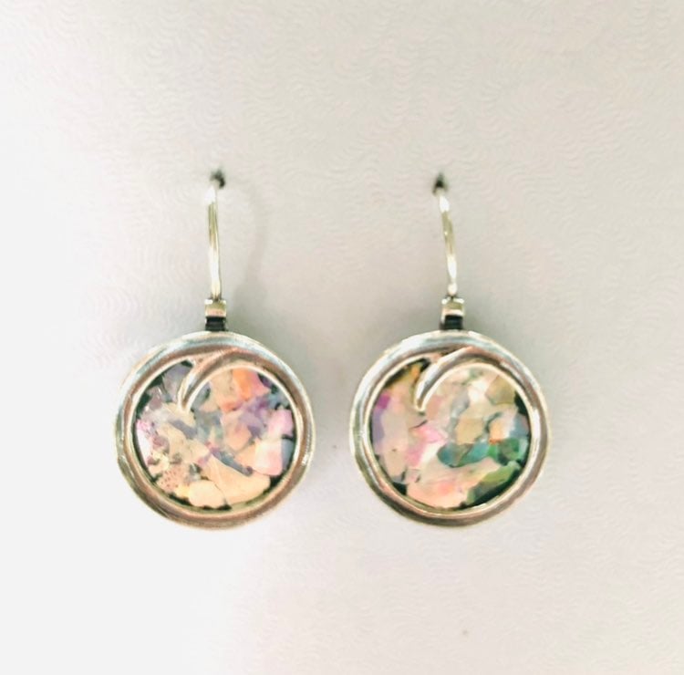 Roman Glass Wave Earrings