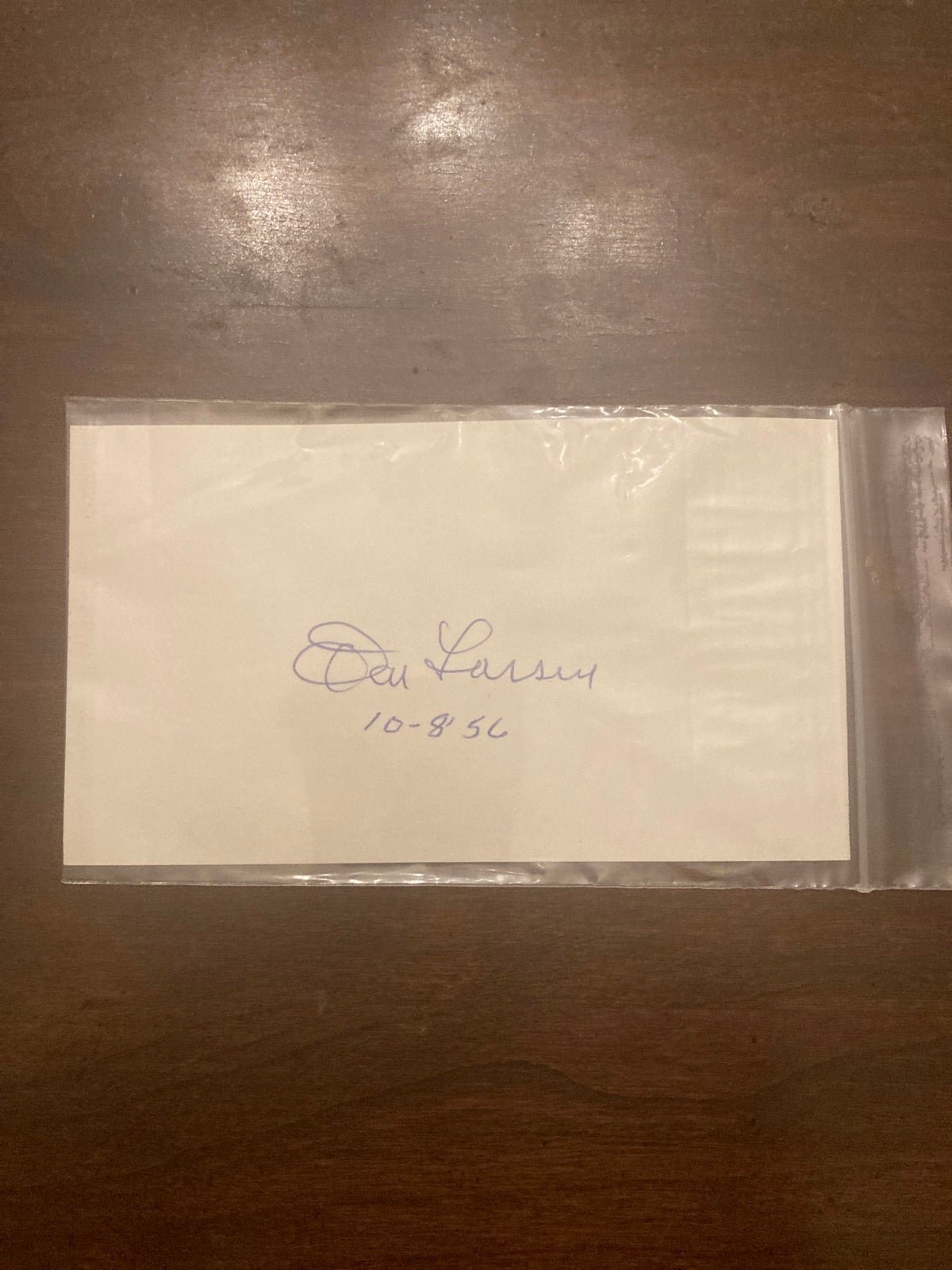 NY Yankee Don Larsen autograph