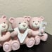 Pink valentine teddy bears