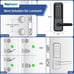 Nyboer Smart Keyless Fingerprint Door Lock with Handle, Keypad Entry, Electronic